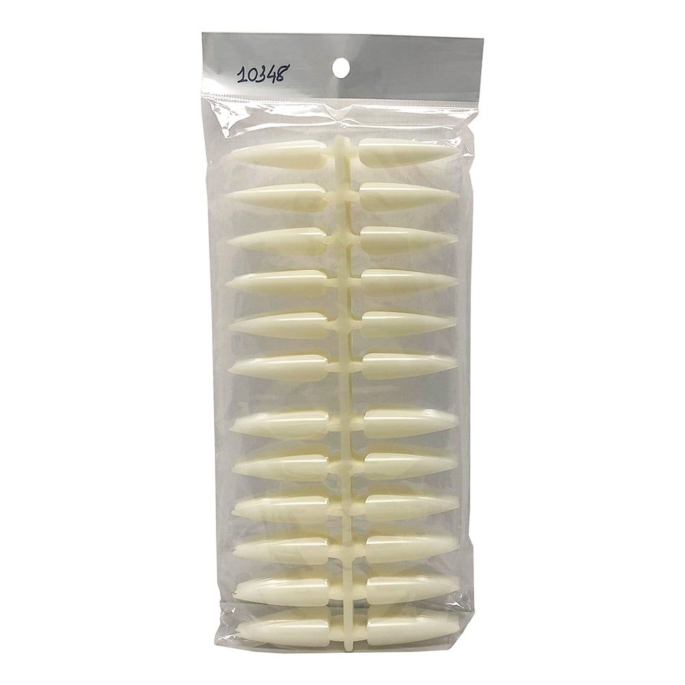 Cre8tion Stiletto 24 Tips Tree Natural 10PK 10348