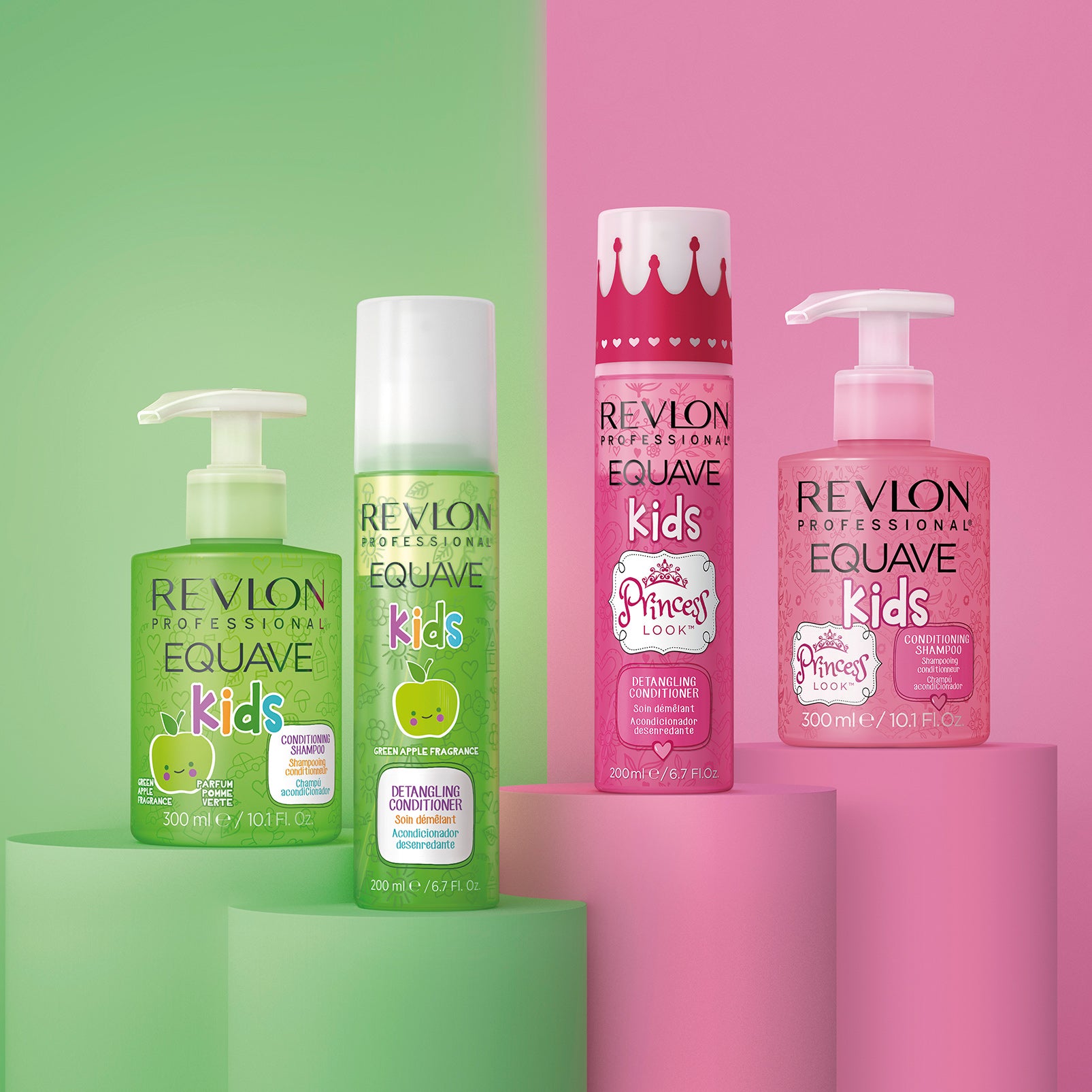 Revlon Equave Kids Conditioning Shampoo10.1oz Gr.Apple 11330