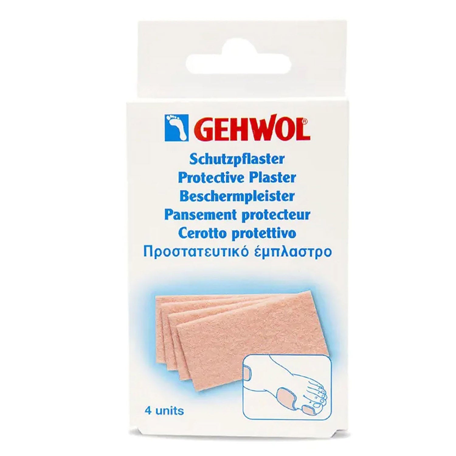 Gehwol Protective Plaster Thick 4PK Rectangle 1127610 /11615
