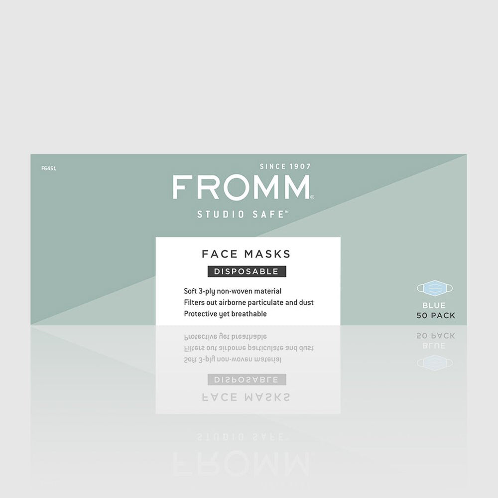Fromm Disposable Face Mask Blue Soft 3Ply 50PK 12699/F6451