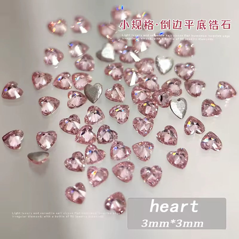 Đá Khối Kim Cương Hình Thoi Nhỏ Trang Trí Móng Tay 50 viên 13634