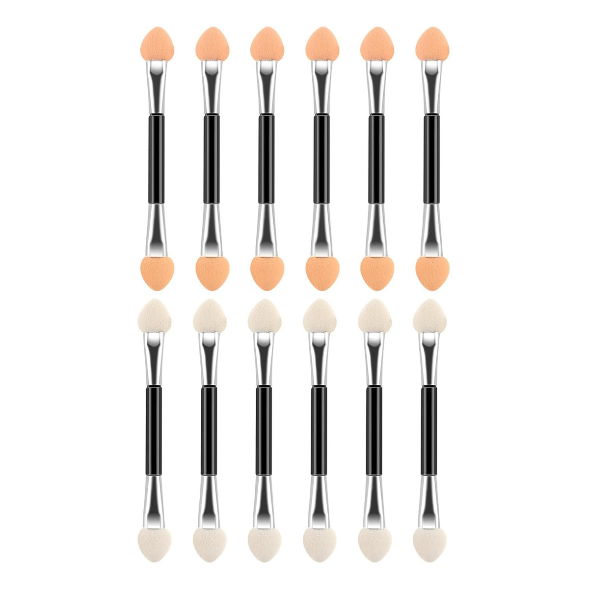 Double Eye Shadow Applicators 12Pcs 14229