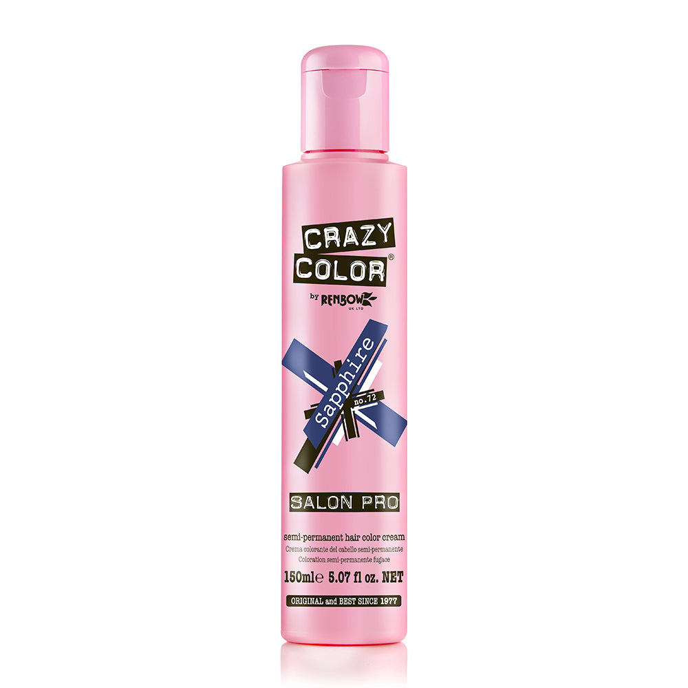 Crazy Color Hair Color Cream 72 Sapphire 5.07oz 003528