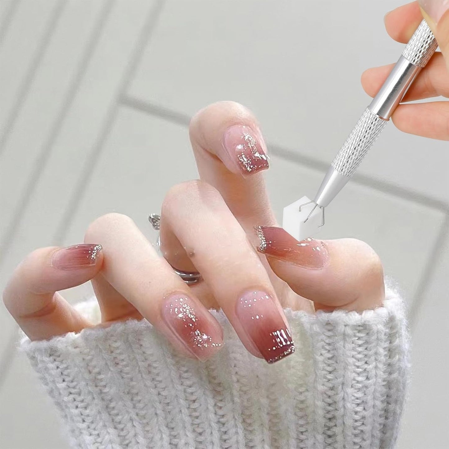 Multifunctional Stainless Steel Nail Tweezer Clip 19334