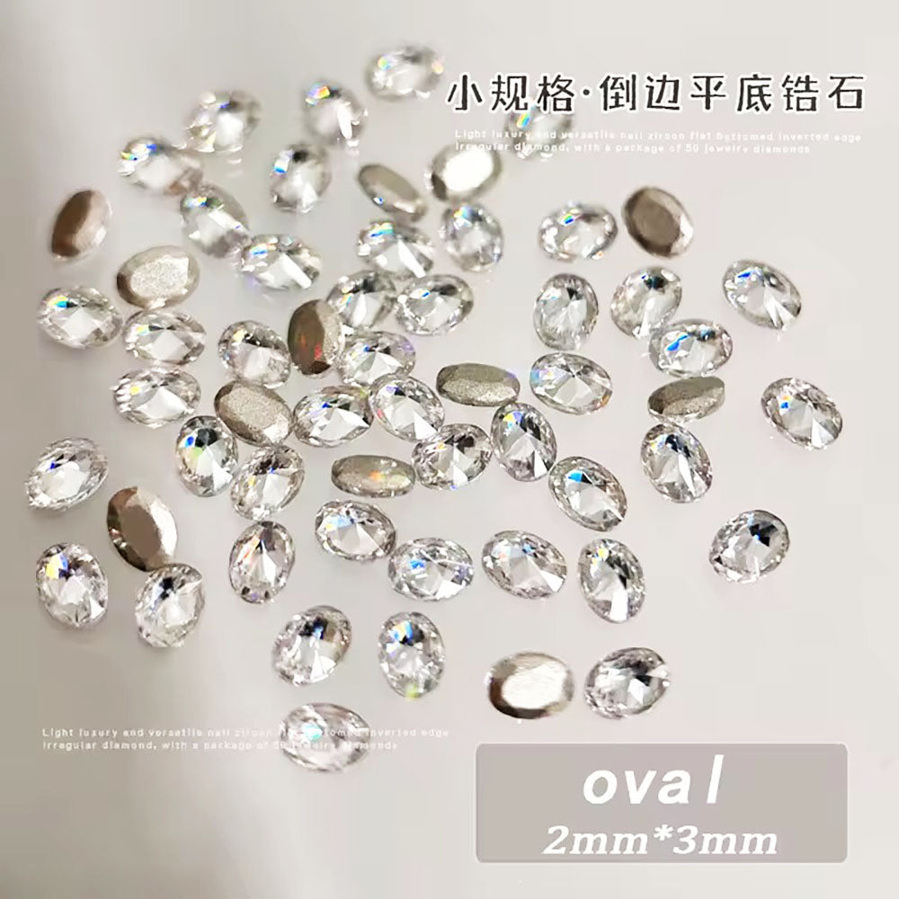 Đá trang trí móng hình thoi mini 100 viên 20781