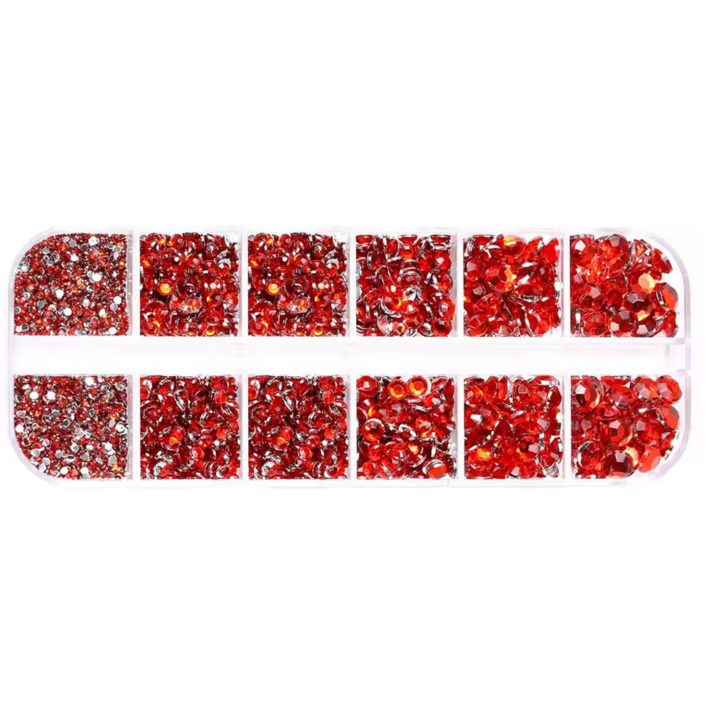 Clear Crystal Diamond Gems Nail Rhinestones Mixed 24512