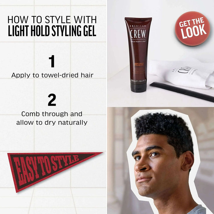American Crew Light Hold Styling Gel 250ml - 8.4 oz. 07605