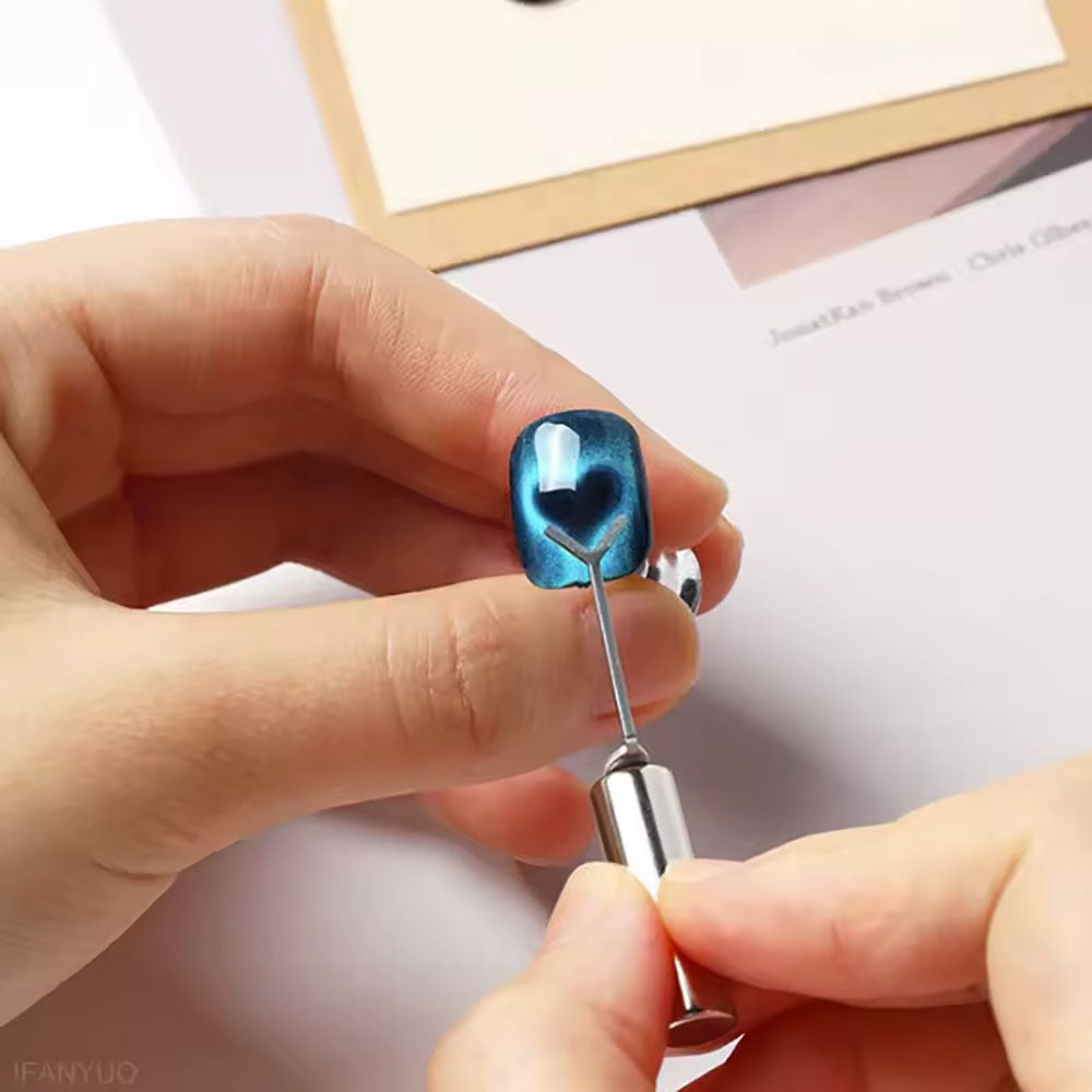 3D Heart Shaped Cat Eye Nail Magnet Set 25915