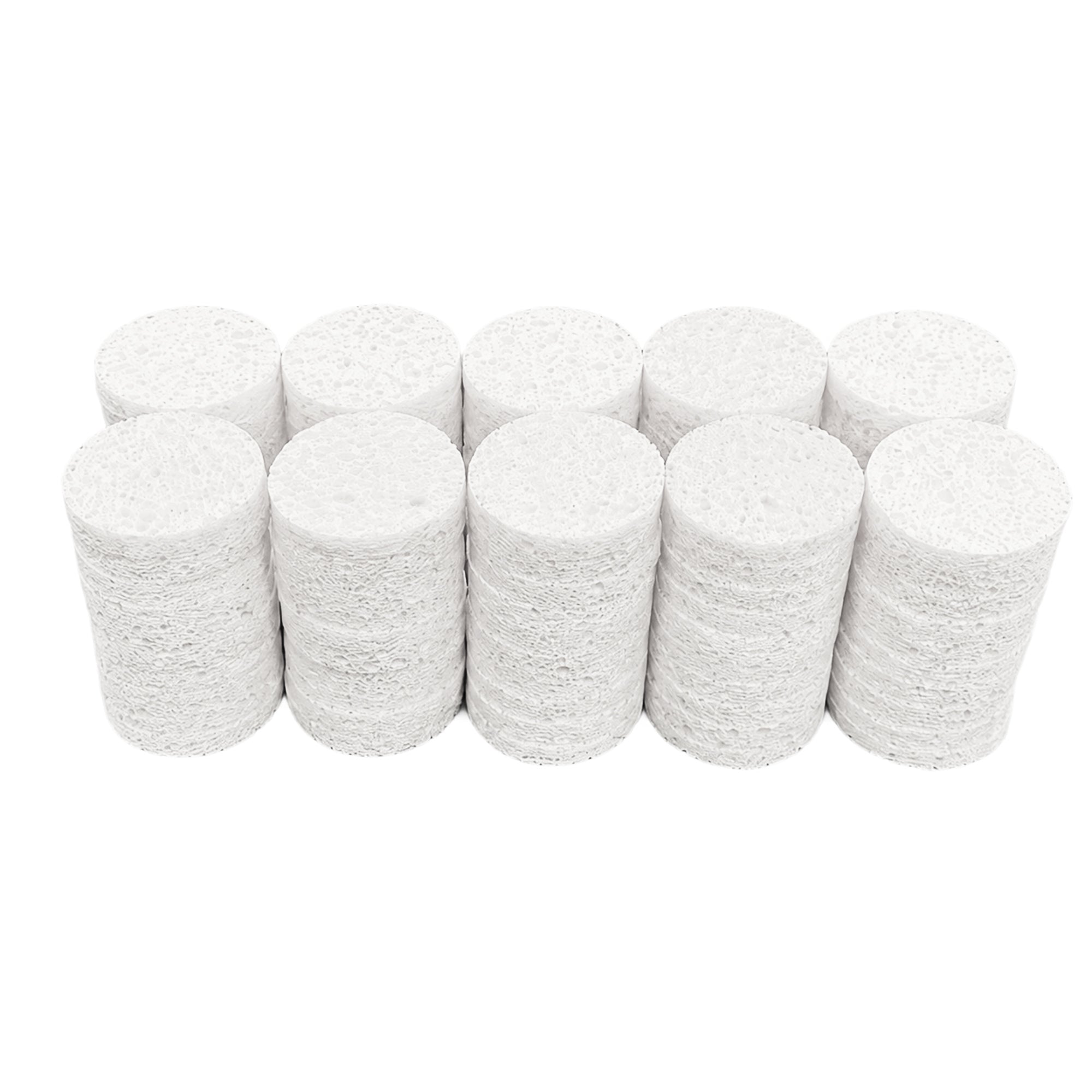 Silk B Round Cellulose Beauty Sponges White 100pk 26046