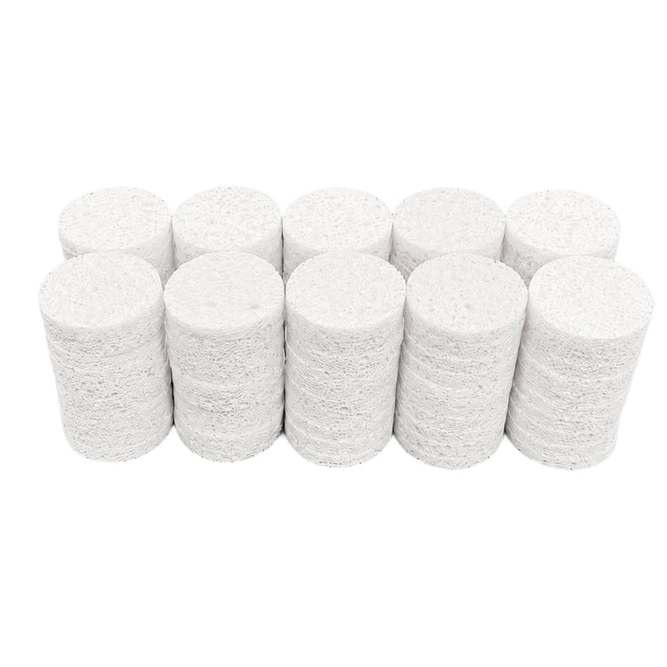 Silk B Round Cellulose Beauty Sponges White 100pk 26046