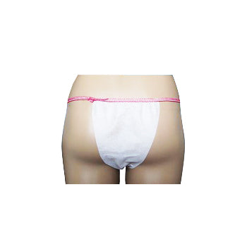 PI Nonwoven G-String Panties White 100Pcs 26094