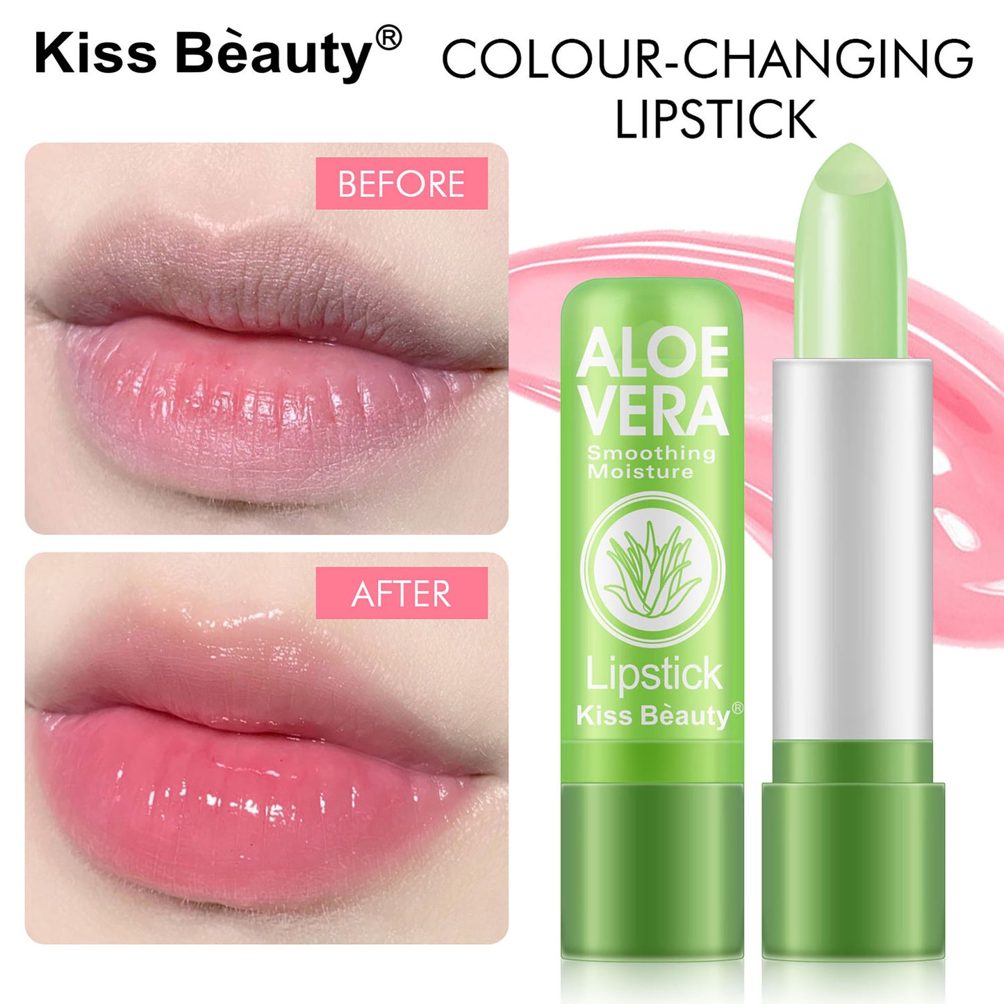 Aloe Vera Moisture Color Changing Lip Balm Lipstick 02974