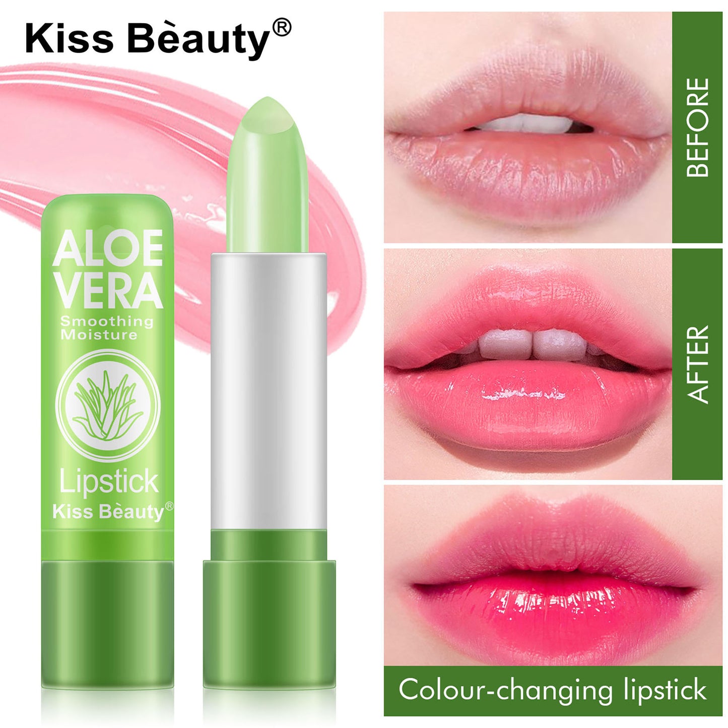 Aloe Vera Moisture Color Changing Lip Balm Lipstick 02974