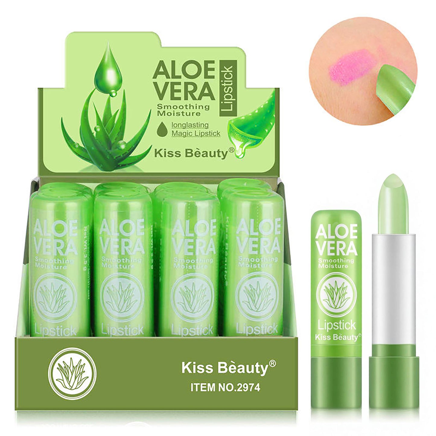 Aloe Vera Moisture Color Changing Lip Balm Lipstick 02974
