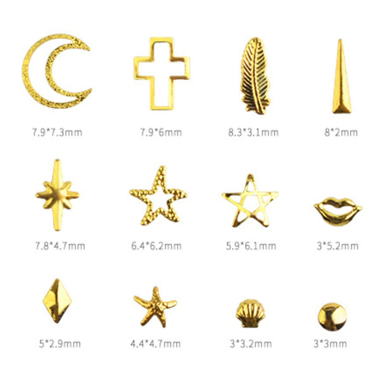 Nail Art Decorations Metal Gold 30513