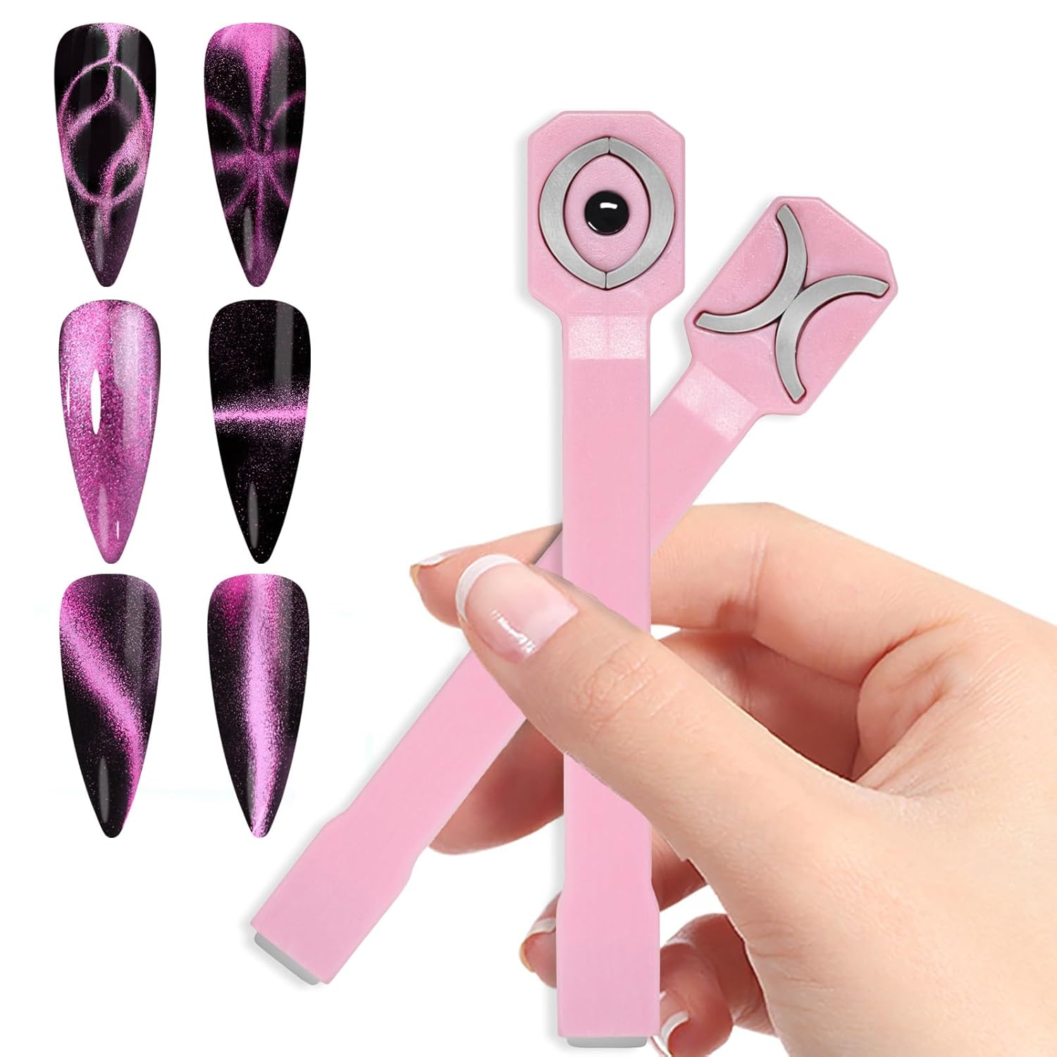3 in 1 Cat Eye Magnet Pink 31218