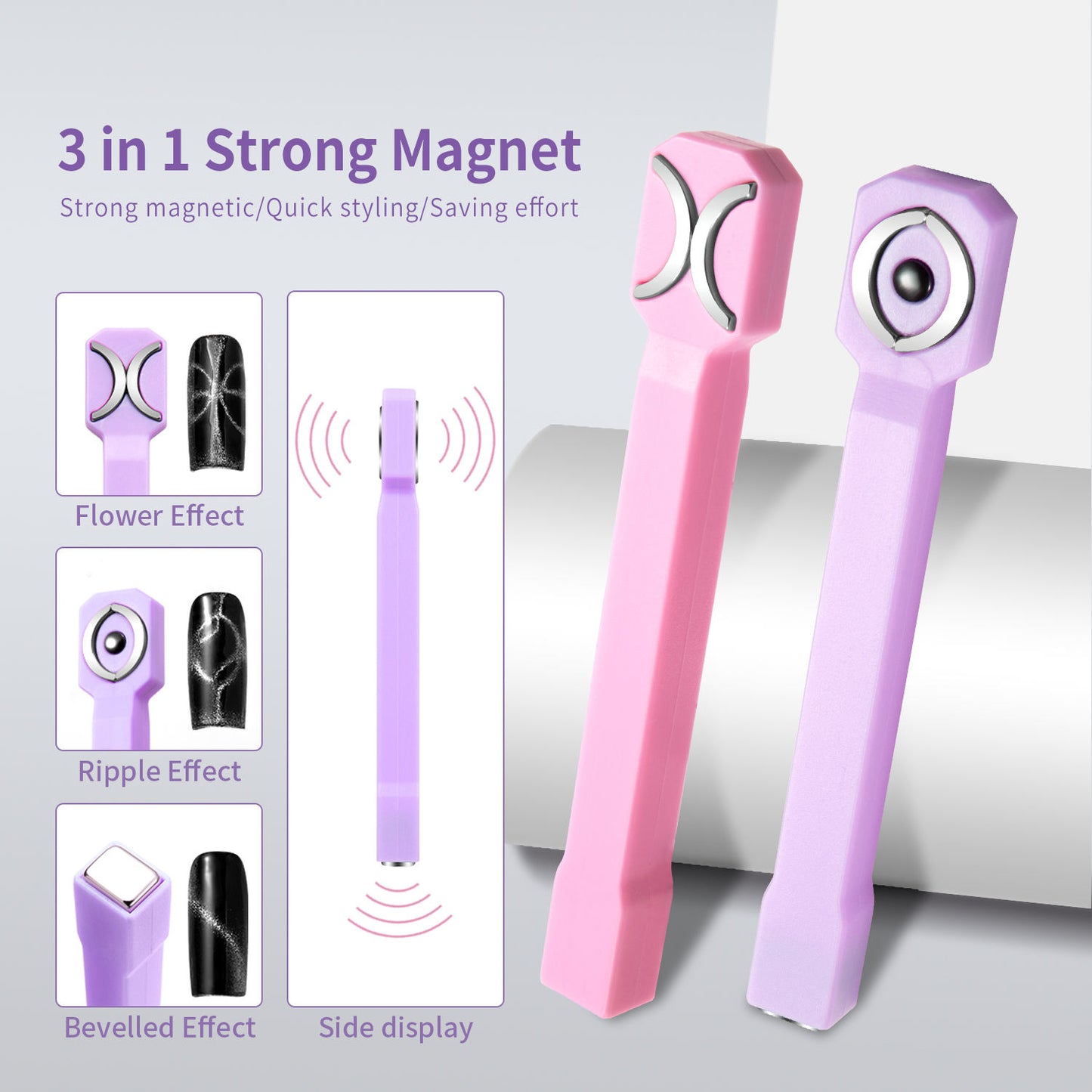 3 in 1 Cat Eye Magnet Pink 31218