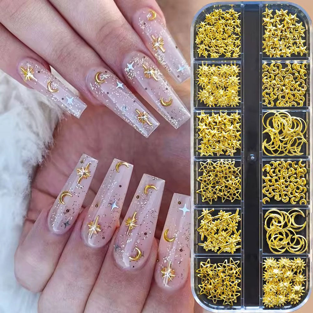 Nail Art Decorations Metal Gold 35209