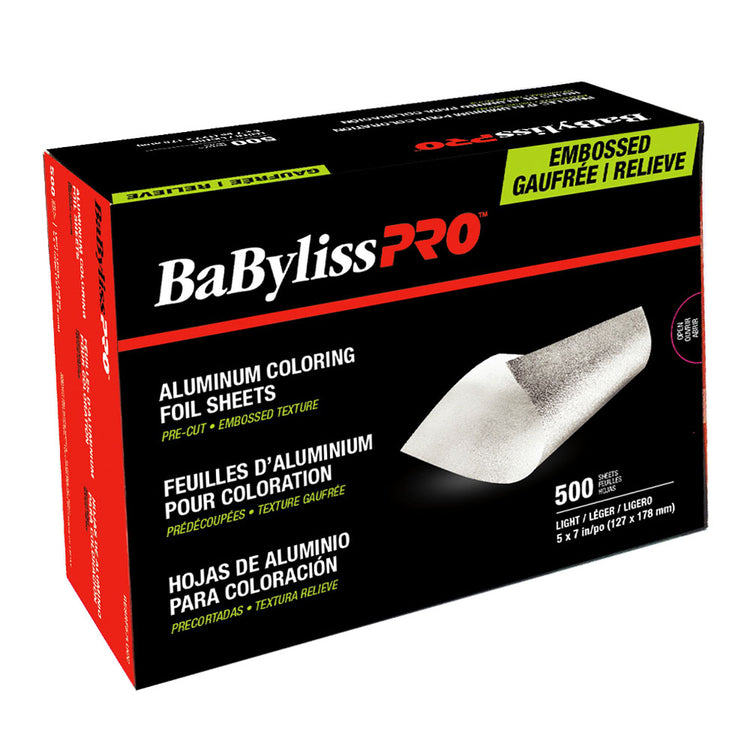 BaBylissPRO Embossed Foil Sheets 500ct Light BESRF57LUCC