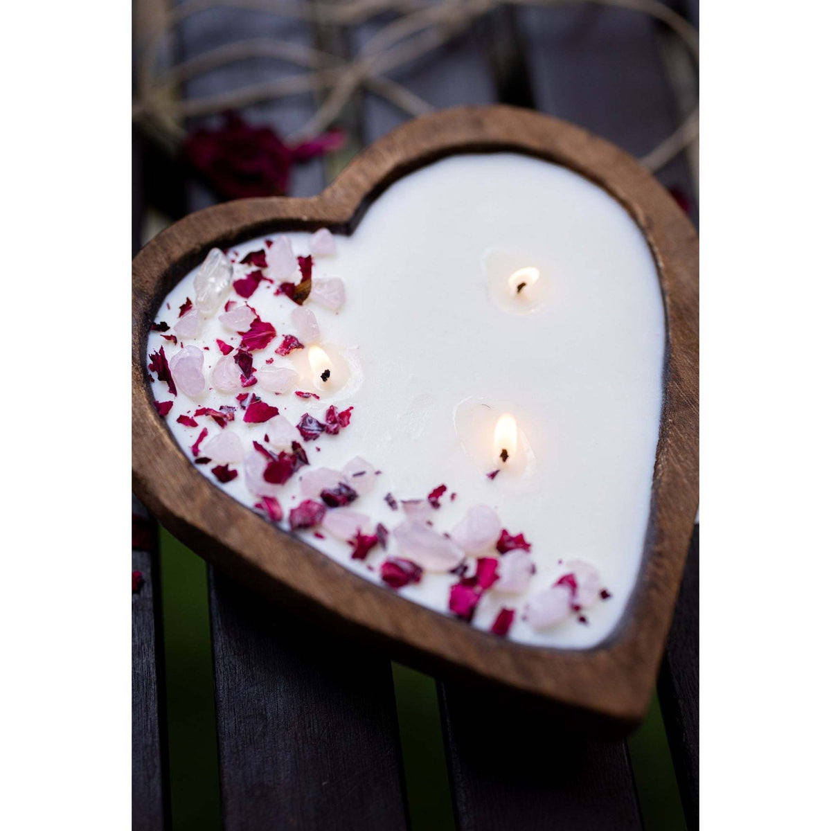 Heart Wood Dough Bowl Candle - Ginger & Spice 37502