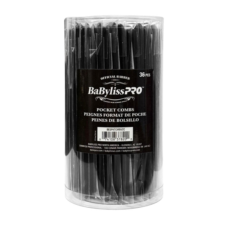 BabylissPro Barber Pocket Combs BESPKTCMBUCC #37826