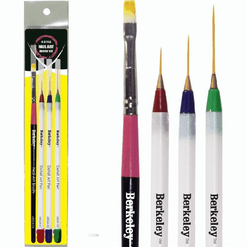 Bộ Cọ Vẽ Móng Nghệ Thuật Berkeley 4 Kiểu AB524