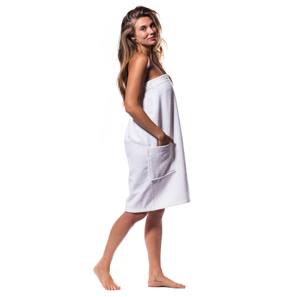 Silver Star Spa Robe Shower Wrap Velcro L 17570