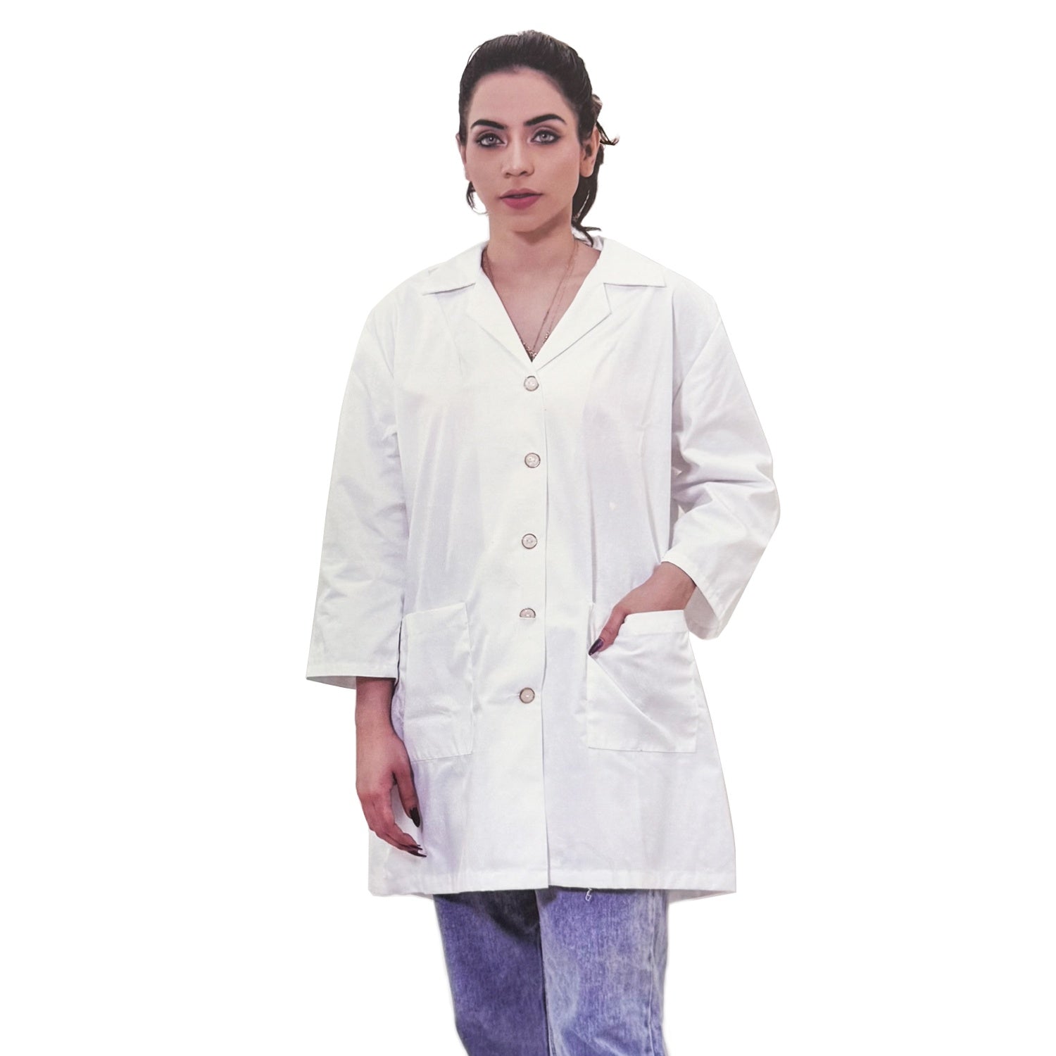 Silver Star Lab Coat White SS-004 S 50170