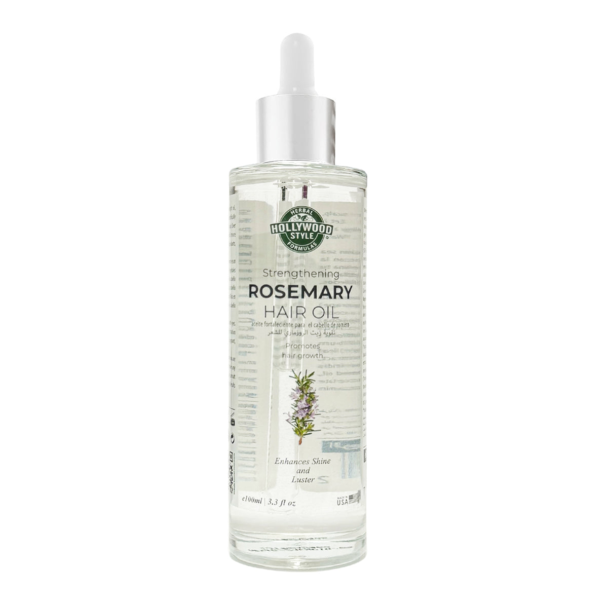 Hollywood Style Strengthening Rosemary Hair Oil 3.3oz 50878