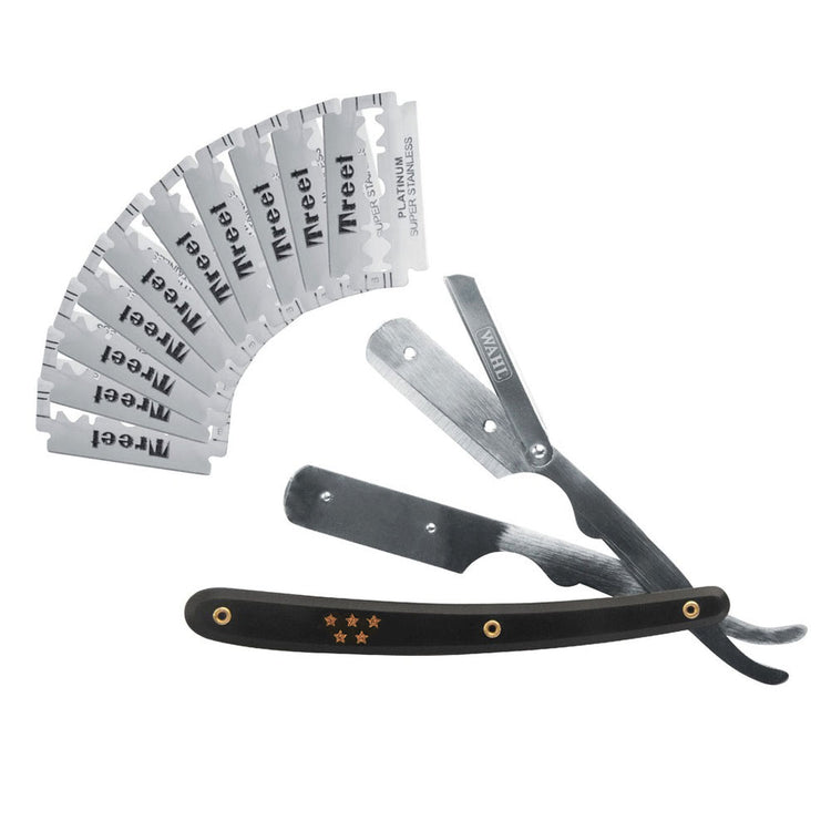 Wahl Classic Swing Lock Straight Razor With 10 Blades #56752