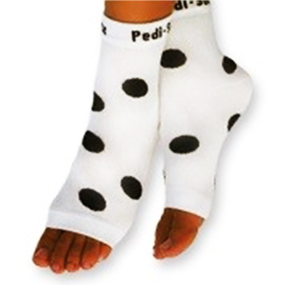 California Pedi-Sox Pois Blanc/Noir PS-L-608