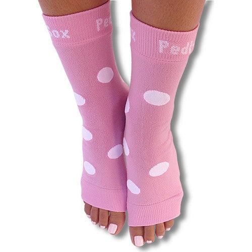 California Pedi-Sox Lily's Pink/White Polka-Dots PS-L-610