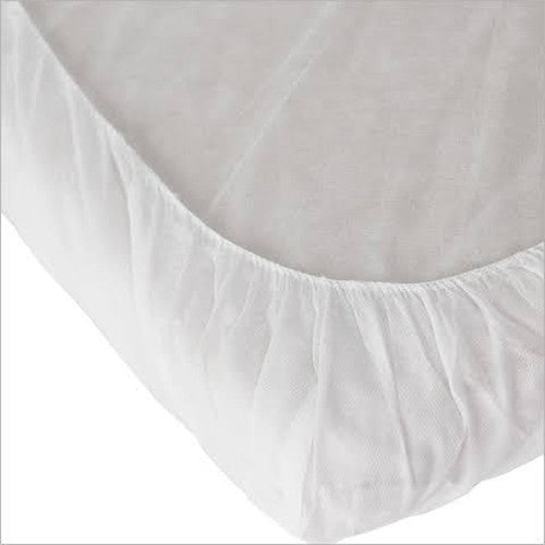 Silk B Non Woven Bed Sheet Fitted 37" x 79" 10PK DBSF/26189
