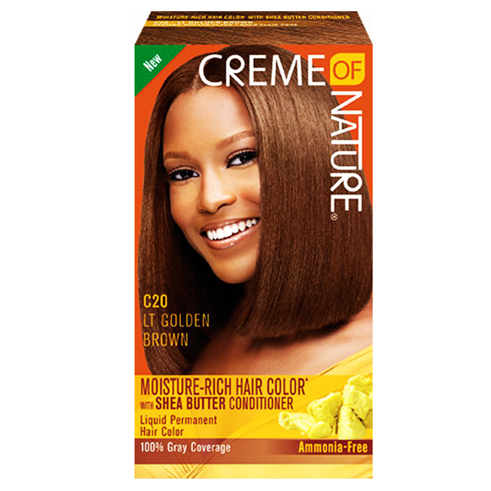 Creme Of Nature Thuốc Nhuộm/Dưỡng Tóc C20 Nâu Vàng Nhạt 64020
