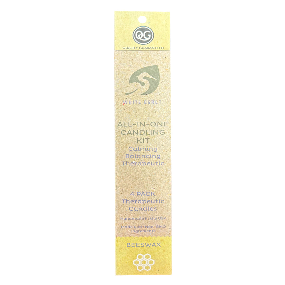 White Egret Beeswax All-IN-ONE Candling Kit 4Pack 03291