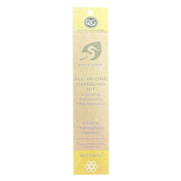 White Egret Beeswax All-IN-ONE Candling Kit 4Pack 03291