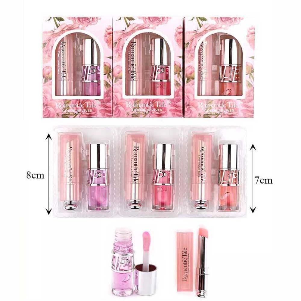 Romantic Tale Color Reviver Lip Balm & Lip Oil Set RT-8256