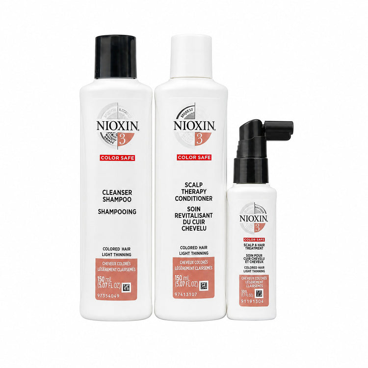 Nioxin 3 Cheveux Colorés Affinés Léger Kit B/Hydratation 05103