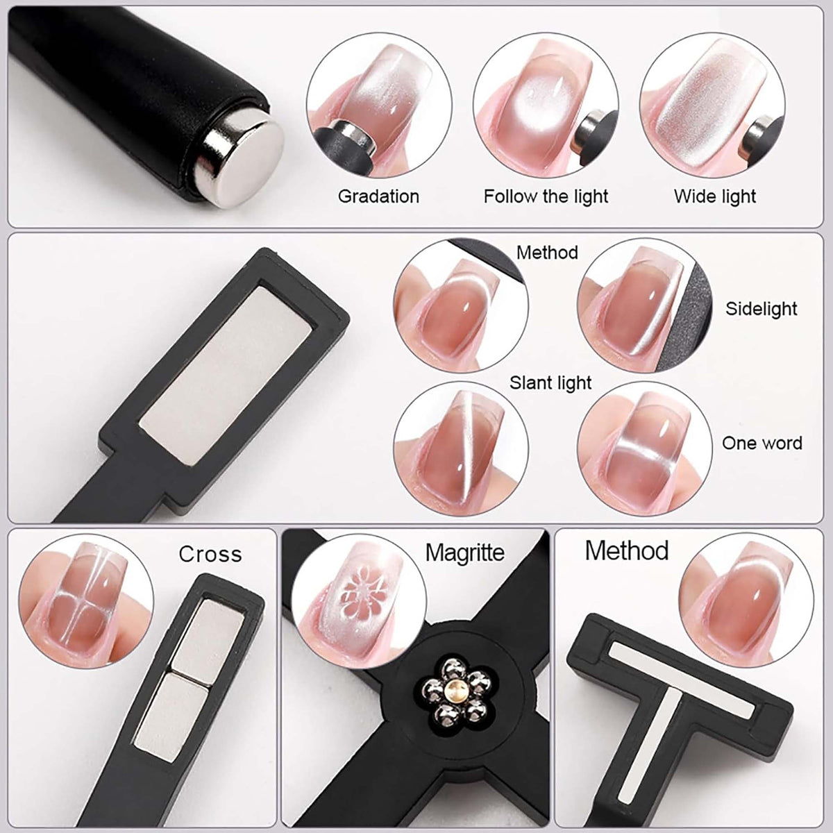 Linc Q Multifunctional Cat Eye Magnet Black 58092