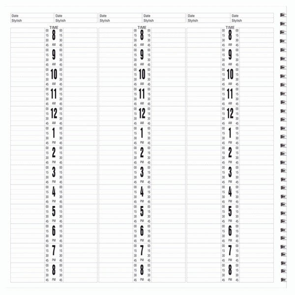 Deluxe Salon Appointment Book - 6 Column Butterfly AB106