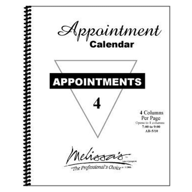 Calendrier de rendez-vous de Melissa 4 colonnes