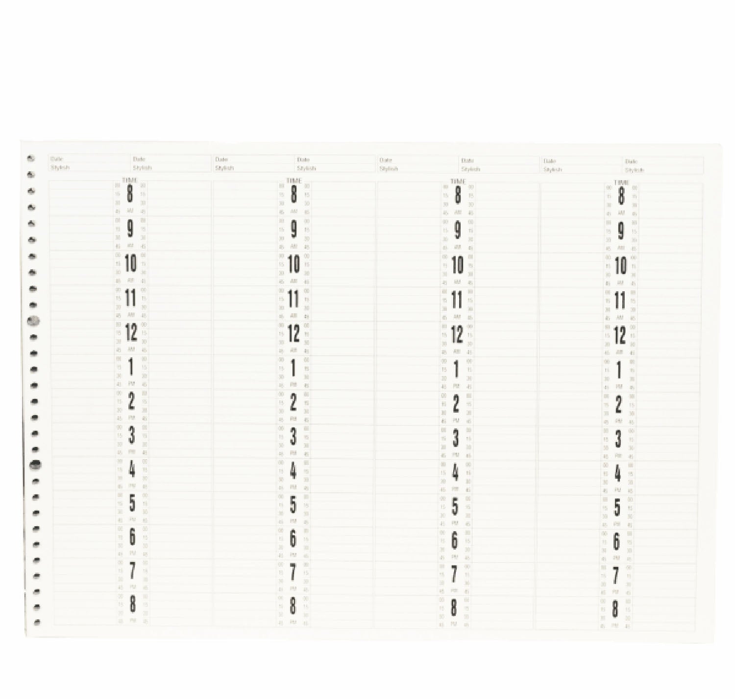 Daniel Stone 8-Column Appointment Book Refill 200Pgs AB228R