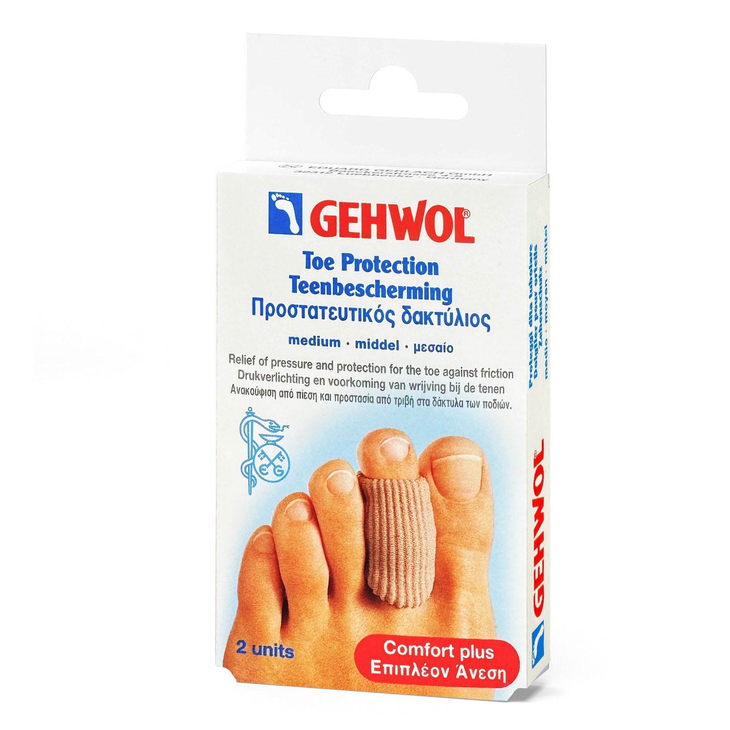 Gehwol Elastic Toe Protection Gel Pads 2PK Medium 1126803