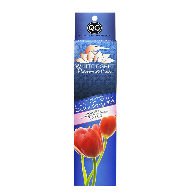 White Egret Paraffin Therapeutic Candles 4PK 03281