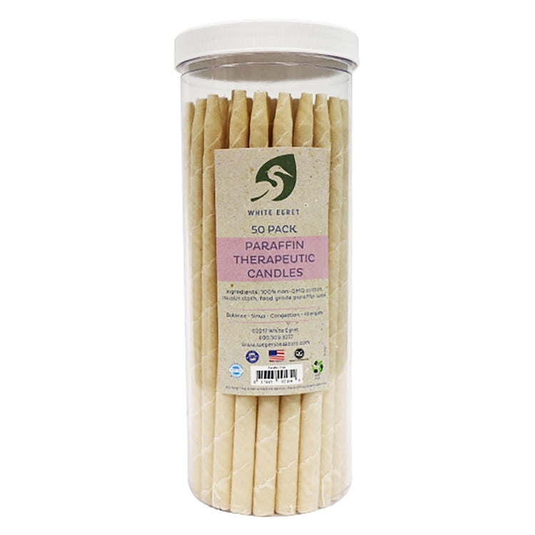 White Egret Paraffin Therap.Candles 1/2",50PK- PARCON #02164