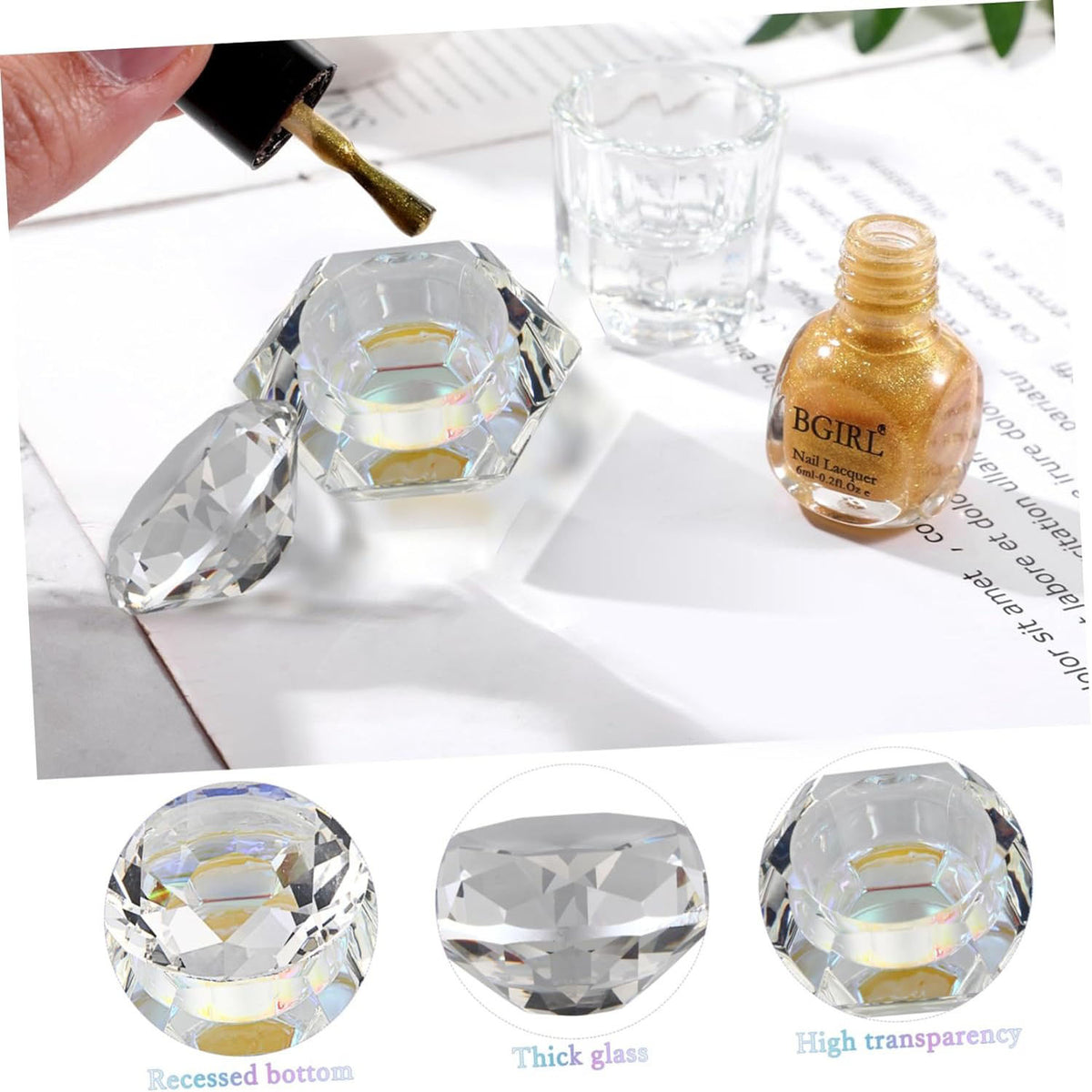 Hũ pha lê kiểu kim cương trắng CJ-DW 04800
