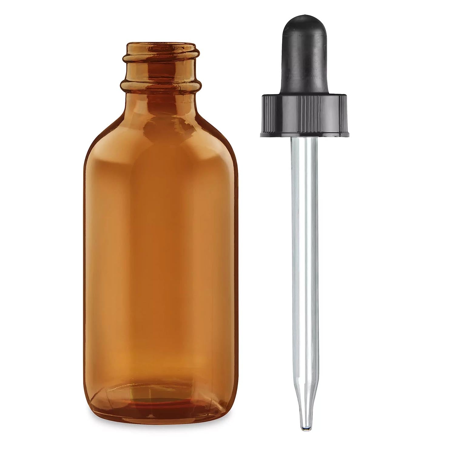 Glass Dropper Bottles 4 oz - Amber 43110