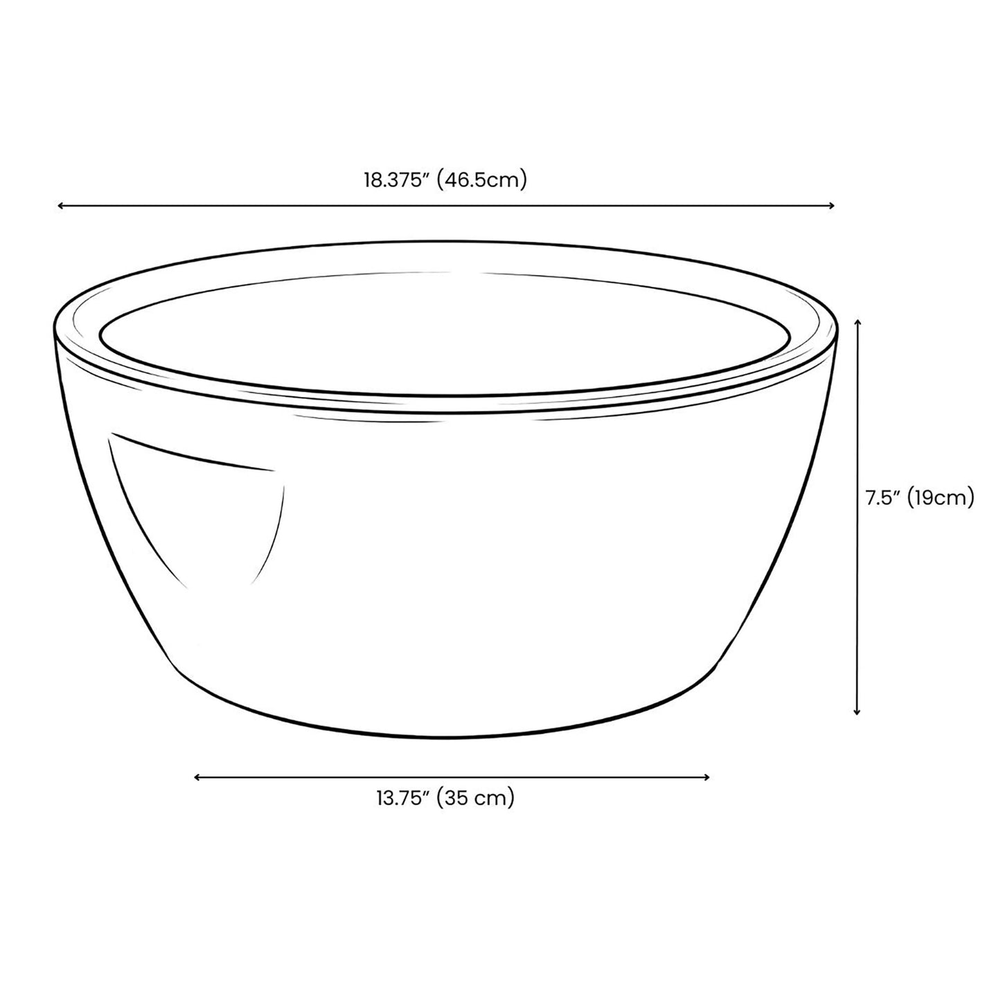 Noel Asmar Signature Resin Aquaterra Pedicure Bowl PB2011AQ