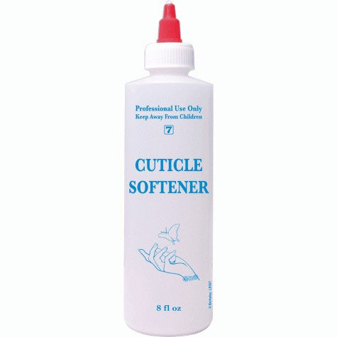 8oz Labeled Bottle With Cap - Cuticle Softener - LB507