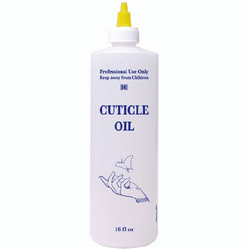 Flacon étiqueté de 16 oz avec bouchon - Huile à cuticules - LB516